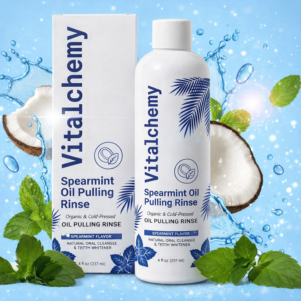 Vitalchemy Spearmint Oil Pulling Rinse