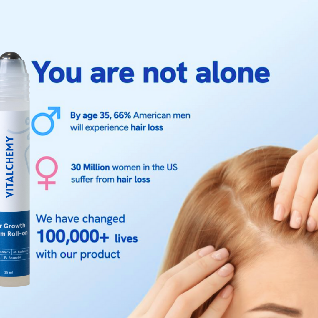 Vitalchemy Hair Growth Roll-On – Thicker, Fuller Hair