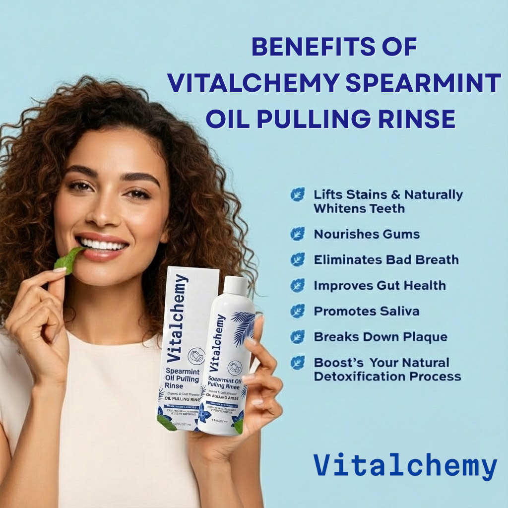 Vitalchemy Spearmint Oil Pulling Rinse