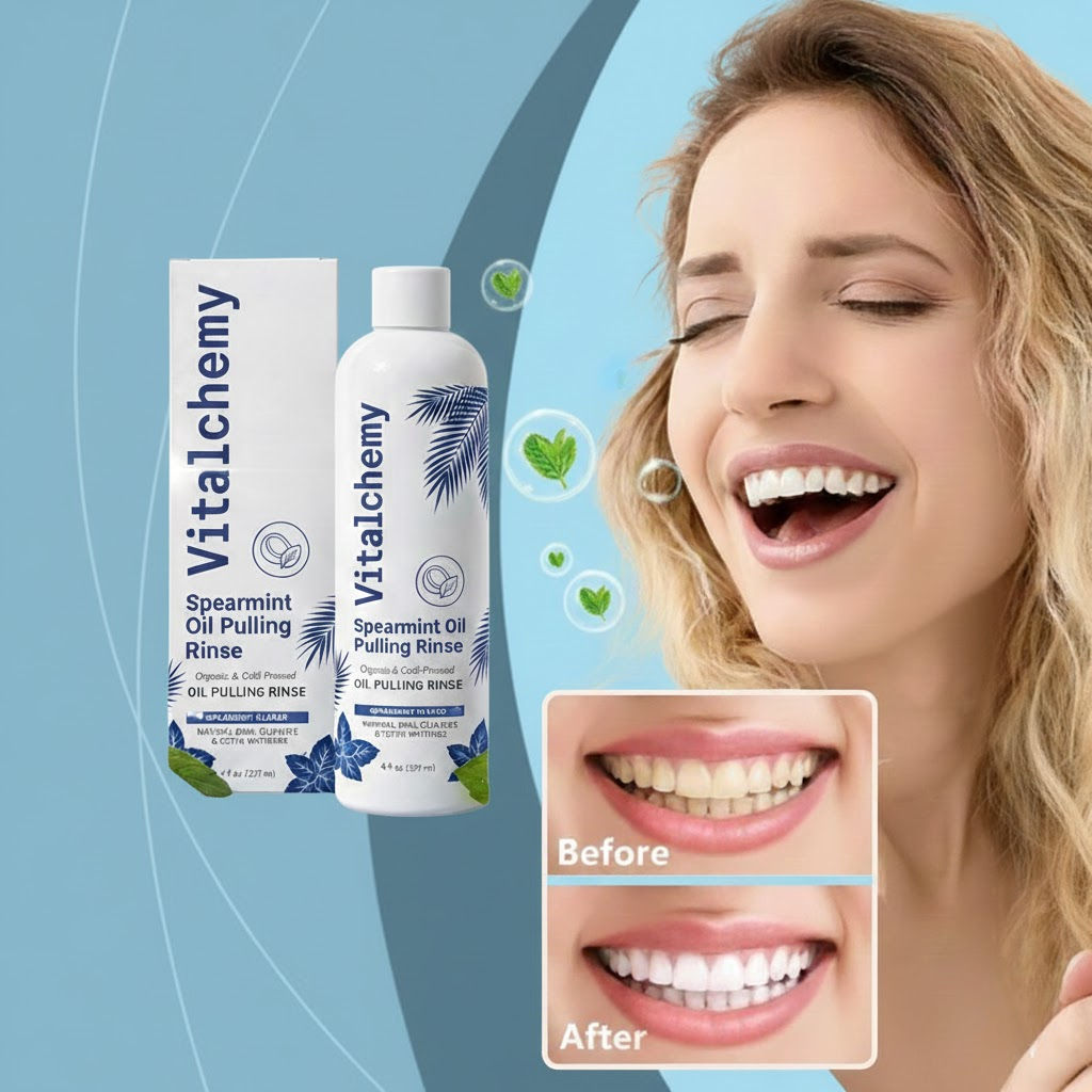 Vitalchemy Spearmint Oil Pulling Rinse